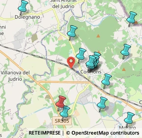 Mappa Via Judrio, 34071 Cormons GO, Italia (2.09188)