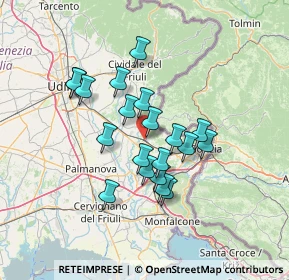Mappa Via Judrio, 34071 Cormons GO, Italia (11.072)