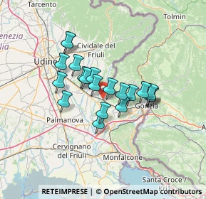 Mappa Via Judrio, 34071 Cormons GO, Italia (10.118)