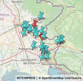 Mappa Via Judrio, 34071 Cormons GO, Italia (10.8185)