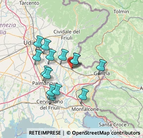 Mappa Via Judrio, 34071 Cormons GO, Italia (11.86286)