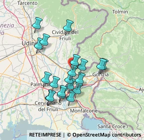 Mappa Via Udine, 34071 Cormons GO, Italia (12.42)
