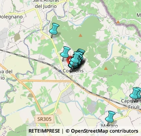 Mappa Via Udine, 34071 Cormons GO, Italia (0.8875)