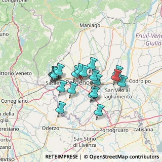 Mappa Vicolo Brusafiera, 33170 Pordenone PN, Italia (10.0695)