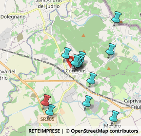 Mappa Via Piave, 34071 Cormons GO, Italia (1.52643)