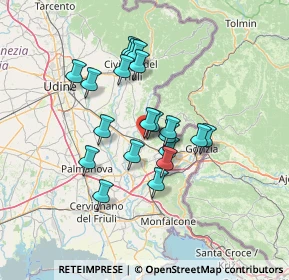 Mappa Via Piave, 34071 Cormons GO, Italia (10.889)