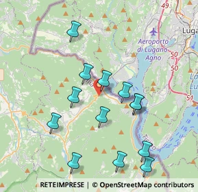 Mappa Via Grumello, 21037 Lavena ponte Tresa VA, Italia (3.85615)