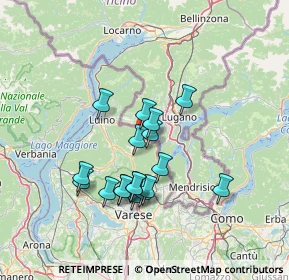 Mappa Via Grumello, 21037 Lavena ponte Tresa VA, Italia (11.97556)