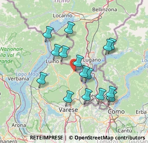 Mappa Via Grumello, 21037 Lavena ponte Tresa VA, Italia (12.89933)