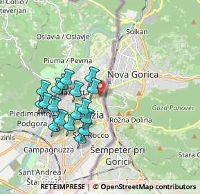 Mappa Vicolo del Molino, 34170 Gorizia GO, Italia (1.69333)