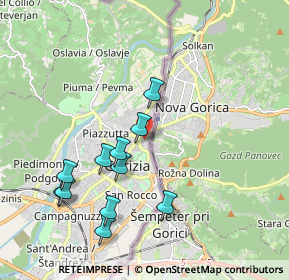 Mappa Vicolo del Molino, 34170 Gorizia GO, Italia (1.93818)