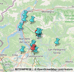 Mappa Via Provinciale 20 quater, 23818 Pasturo LC, Italia (11.098)