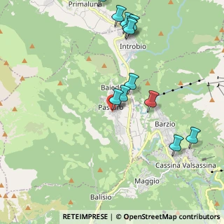 Mappa Via Alessandro Manzoni, 23818 Pasturo LC, Italia (2.28333)