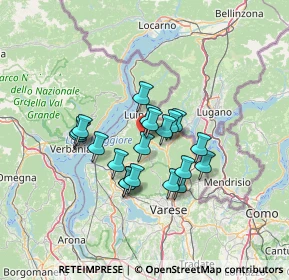 Mappa 21030 Mesenzana VA, Italia (9.9875)