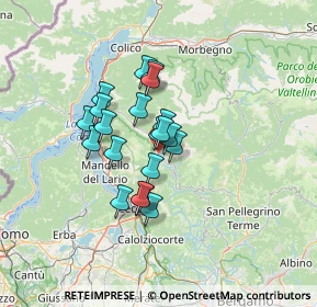 Mappa Via Fiumicello, 23818 Pasturo LC, Italia (9.479)