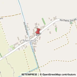 Mappa Via Vincenzo Joppi, 22, 33050 Merlana UD, Italia, 33050 Trivignano Udinese, Udine (Friuli-Venezia Giulia)