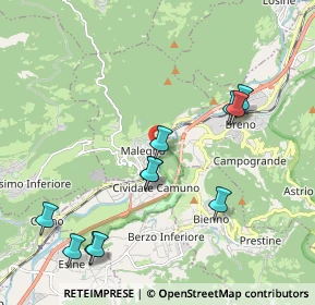 Mappa Via del Lanico, 25053 Malegno BS, Italia (2.15455)