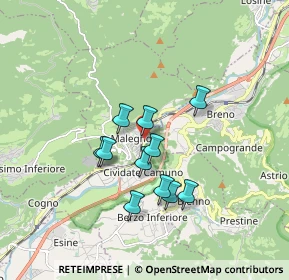 Mappa Via del Lanico, 25053 Malegno BS, Italia (1.36455)