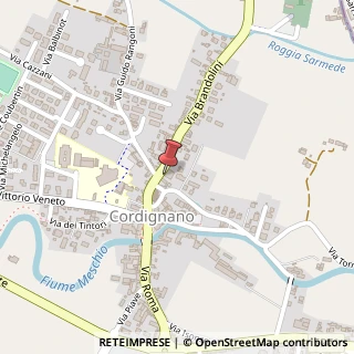 Mappa Via Brando Brandolini, 2, 31016 Cordignano, Treviso (Veneto)