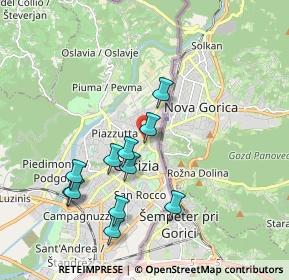 Mappa Via Silvio Pellico, 34170 Gorizia GO, Italia (1.82909)