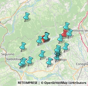 Mappa Via Follinetta, 31051 Follina TV, Italia (6.635)