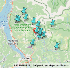 Mappa VIale 4 Novembre, 23818 Pasturo LC, Italia (5.886)