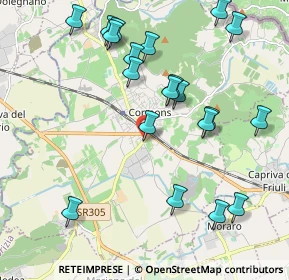 Mappa Via Isonzo, 34071 Cormons GO, Italia (2.213)