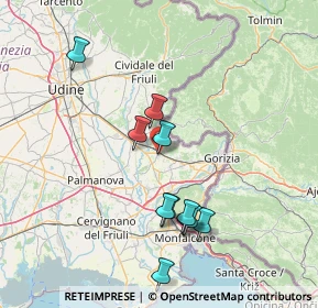 Mappa Via Isonzo, 34071 Cormons GO, Italia (14.29182)