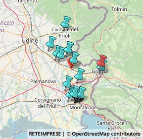 Mappa Via Isonzo, 34071 Cormons GO, Italia (11.2465)