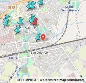 Mappa Via Cartiera Vecchia, 33077 Sacile PN, Italia (0.62182)