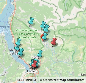 Mappa 23818 Pasturo LC, Italia (7.8285)