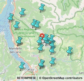 Mappa SP62, 23818 Pasturo LC, Italia (7.761)