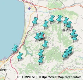 Mappa Contrada Tre Fontane, 89814 Filadelfia VV, Italia (8.9835)