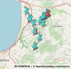 Mappa Contrada Tre Fontane, 89814 Filadelfia VV, Italia (6.97471)