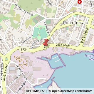 Mappa Viale Teseo Tesei, 57, 57037 Portoferraio, Livorno (Toscana)