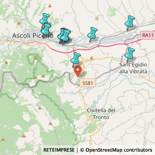 Mappa Via S. Cipriano, 63084 Folignano AP, Italia (4.97083)