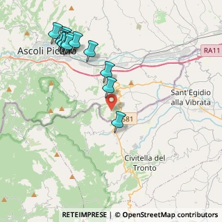 Mappa Via S. Cipriano, 63084 Folignano AP, Italia (5.09857)
