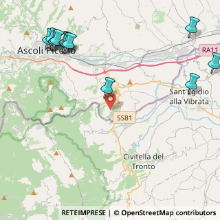 Mappa Via S. Cipriano, 63084 Folignano AP, Italia (6.35923)