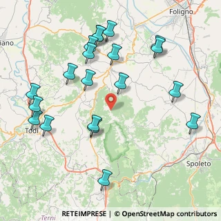 Mappa SP455, 06030 Spoleto PG, Italia (9.705)