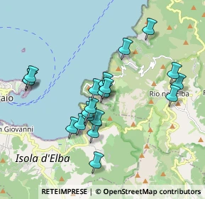 Mappa Località Rio nell'Elba, 57037 Portoferraio LI, Italia (1.803)