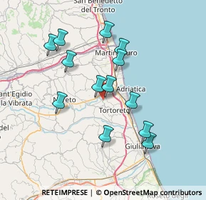 Mappa Via del Vecchio Forte, 64011 Alba Adriatica TE, Italia (6.96154)