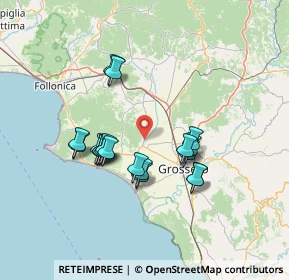 Mappa Strada Provinciale Macchiascandona, 58043 Castiglione della Pescaia GR, Italia (12.62053)