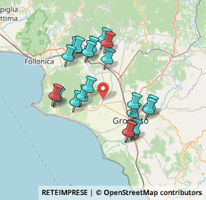 Mappa Strada Provinciale Macchiascandona, 58043 Castiglione della Pescaia GR, Italia (13.3185)