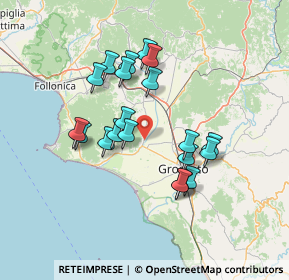 Mappa Strada Provinciale Macchiascandona, 58043 Castiglione della Pescaia GR, Italia (12.777)