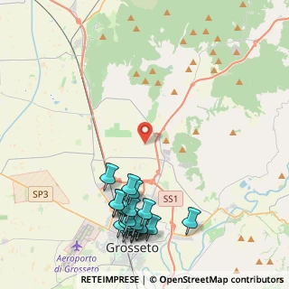 Mappa Strada dei Cipressi, 58100 Grosseto GR, Italia (5.4685)