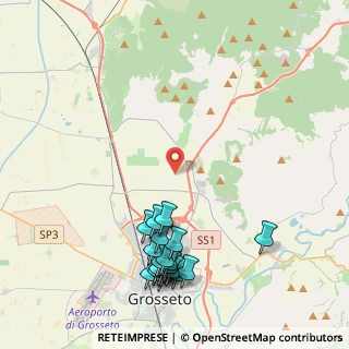 Mappa Strada dei Cipressi, 58100 Grosseto GR, Italia (5.276)