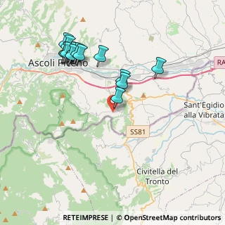 Mappa Via Colle Pasquale, 63084 Folignano AP, Italia (4.44765)