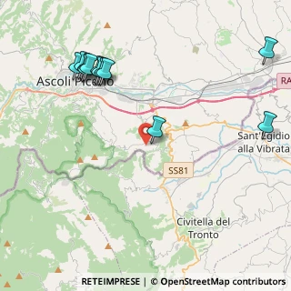Mappa Via Colle Pasquale, 63084 Folignano AP, Italia (5.2675)