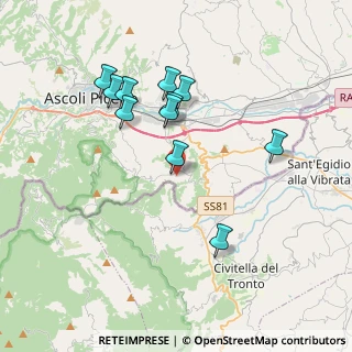 Mappa Via Colle Pasquale, 63084 Folignano AP, Italia (3.65455)