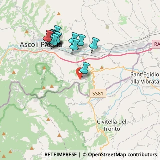 Mappa Via Colle Pasquale, 63084 Folignano AP, Italia (4.392)